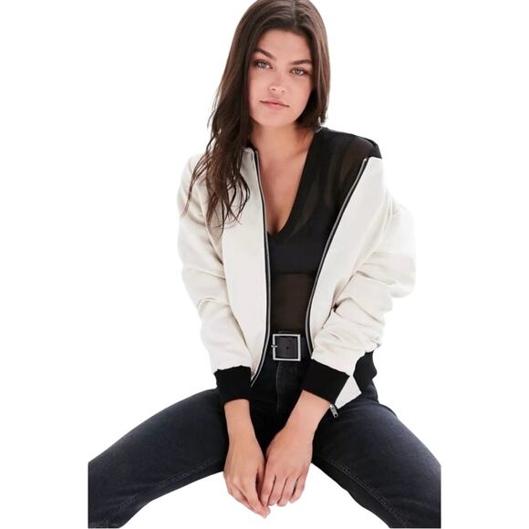 Urban Outfitters Sheer Mesh Black V-Neck Bodysuit Out From Under S NWT - Picture 2 of 6